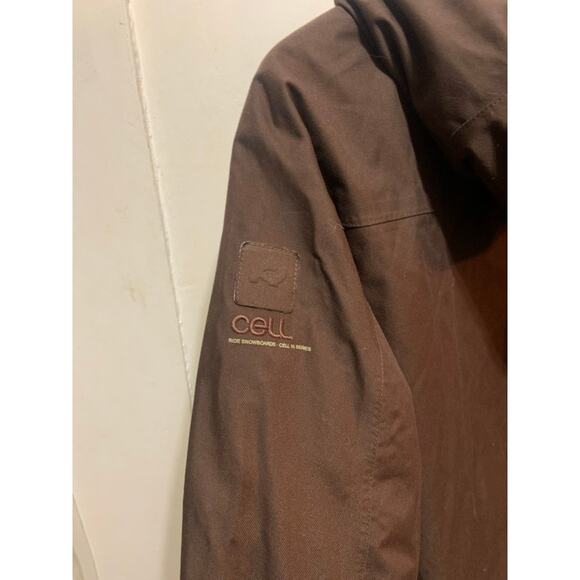 Ride jacket coat Cell series Snowboard brown and tan Men's sz S. SO many extras! - Picture 9 of 13